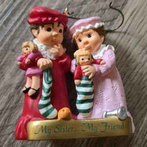Hallmark Keepsake 1999 Christmas Ornament Sister to Sister "My Sister My Friend"